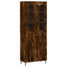 Vidaxl Skříň highboard kouřový dub 69,5 x 34 x 180 cm kompozitní dřevo