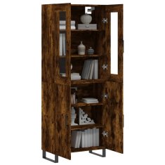 Vidaxl Skříň highboard kouřový dub 69,5 x 34 x 180 cm kompozitní dřevo