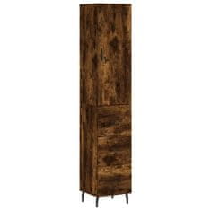 Vidaxl Skříň highboard kouřový dub 34,5 x 34 x 180 cm kompozitní dřevo