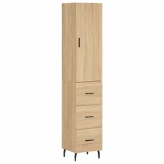 Vidaxl Skříň highboard dub sonoma 34,5 x 34 x 180 cm kompozitní dřevo