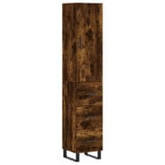 Vidaxl Skříň highboard kouřový dub 34,5 x 34 x 180 cm kompozitní dřevo