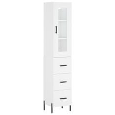 Vidaxl Skříň highboard bílá 34,5 x 34 x 180 cm kompozitní dřevo