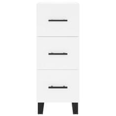 Greatstore Skříň highboard bílá 34,5 x 34 x 180 cm kompozitní dřevo