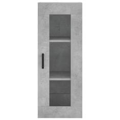 Greatstore Skříň highboard betonově šedá 34,5x34x180 cm kompozitní dřevo