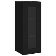 Greatstore Skříň highboard černá 34,5 x 34 x 180 cm kompozitní dřevo