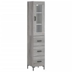 Vidaxl Skříň highboard šedá sonoma 34,5 x 34 x 180 cm kompozitní dřevo