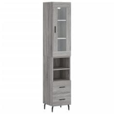 Vidaxl Skříň highboard šedá sonoma 34,5 x 34 x 180 cm kompozitní dřevo