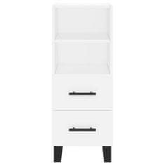 Greatstore Skříň highboard bílá 34,5 x 34 x 180 cm kompozitní dřevo