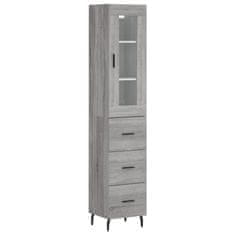 Vidaxl Skříň highboard šedá sonoma 34,5 x 34 x 180 cm kompozitní dřevo