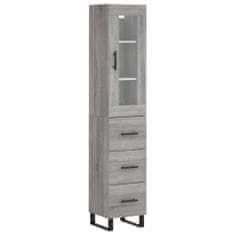 Vidaxl Skříň highboard šedá sonoma 34,5 x 34 x 180 cm kompozitní dřevo