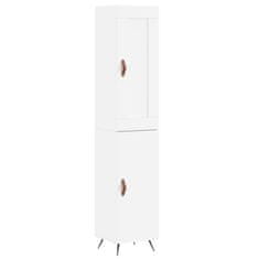 Vidaxl Skříň highboard bílá 34,5 x 34 x 180 cm kompozitní dřevo