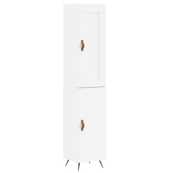 Vidaxl Skříň highboard bílá 34,5 x 34 x 180 cm kompozitní dřevo