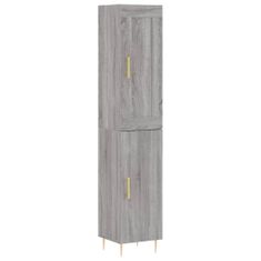 Vidaxl Skříň highboard šedá sonoma 34,5 x 34 x 180 cm kompozitní dřevo