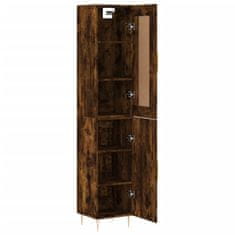 Greatstore Skříň highboard kouřový dub 34,5 x 34 x 180 cm kompozitní dřevo