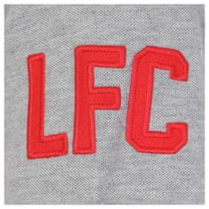 FotbalFans Polo Tričko Liverpool FC, vyšitý znak, šedé | S