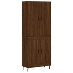 Vidaxl Skříň highboard hnědý dub 69,5 x 34 x 180 cm kompozitní dřevo