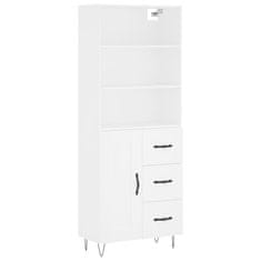 Vidaxl Skříň highboard bílá 69,5 x 34 x 180 cm kompozitní dřevo