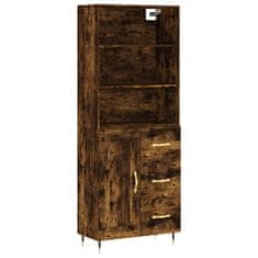 Vidaxl Skříň highboard kouřový dub 69,5 x 34 x 180 cm kompozitní dřevo