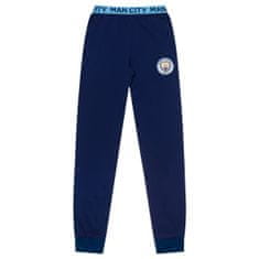 FotbalFans Pánské Pyžamo Manchester City, Dlouhé, Krátký Rukáv, Bavlna | L