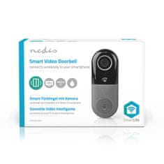 Nedis SmartLife chytrý domovní zvonek s kamerou, microSD, HD 720p (WIFICDP10GY)