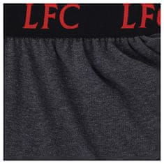 FotbalFans Pánské Pyžamo Liverpool FC, šedé, krátký rukáv, poly-bavlna | M