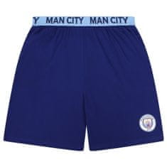 FotbalFans Pánské Pyžamo Manchester City FC, Tričko a Šortky, 100% Bavlna | L