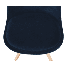 BPS-koupelny Židle, modrá Velvet látka/ buk, SABRA