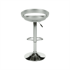 BPS-koupelny Barová židle, stříbrná/chrom, DONGO NEW