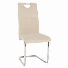 BPS-koupelny Jídelní židle, béžová Dulux Velvet látka, ABIRA NEW
