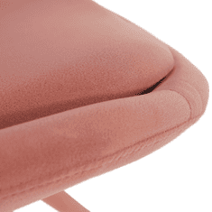 BPS-koupelny Židle, růžová Velvet látka / buk, SABRA