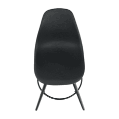 BPS-koupelny Barová židle, černá, plast/dřevo, CARBRY NEW