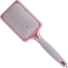 Olivia Garden NanoThermic Pink veslovací kartáč na vlasy, efektivní a snadné rozčesávání vlasů