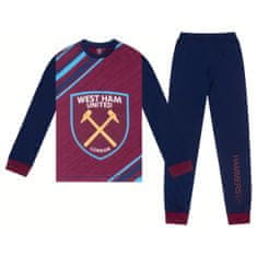 FotbalFans Dětské pyžamo West Ham United FC, dlouhý rukáv, Bavlna | 11-12 let