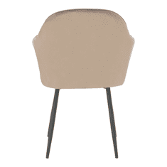 BPS-koupelny Designové křeslo, šedohnědá Taupe Velvet látka, ZIRKON