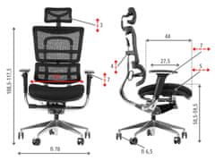 STEMA Látkové sedadlo ErgoNew S8