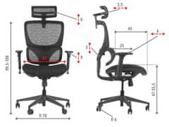 STEMA Sedadlo ErgoNew S1 z tkaniny