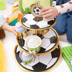 PartyPal Stojan na muffiny Fotbal 34x41cm