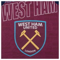 FotbalFans Dětské pyžamo West Ham United, tričko, šortky, 100% bavlna | 12-13 let