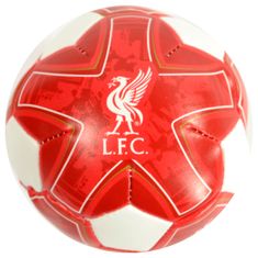 FotbalFans Mini Míč Liverpool FC, červeno-bílý, měkký, průměr 10 cm