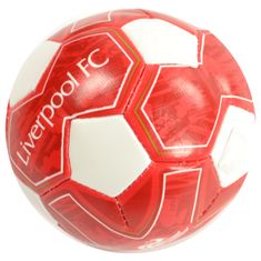 FotbalFans Mini Míč Liverpool FC, červeno-bílý, měkký, průměr 10 cm