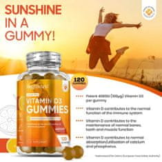 LocoNatura Vitamin D3 4000IU gumové bonbony, 120 bonbónů