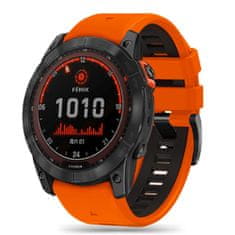 Tech-protect Iconband řemínek na Garmin Fenix 3 / 5x / 6x / 6x Pro / 7x, orange/black