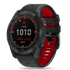 Tech-protect Iconband řemínek na Garmin Fenix 5x / 5x Plus / 6x / 6x Pro / 7x / 8 51mm, black/red