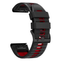 Tech-protect Iconband řemínek na Garmin Fenix 3 / 5x / 6x / 6x Pro / 7x, black/red