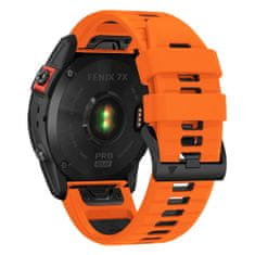 Tech-protect Iconband řemínek na Garmin Fenix 3 / 5x / 6x / 6x Pro / 7x, orange/black