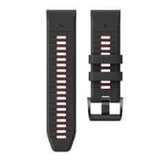 Tech-protect Iconband řemínek na Garmin Fenix 5x / 5x Plus / 6x / 6x Pro / 7x / 8 51mm, black/red