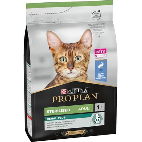 Purina Pro Plan Cat Adult Sterilised Renal Plus králík 3 kg