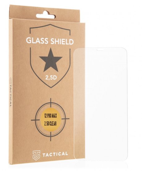 Tactical  Glass Shield 2.5D sklo pro Apple iPhone 12 Pro Max Clear