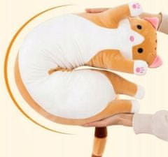 Leventi Plyšová kočka dlouhá 50 cm - hnědá