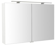 SAPHO RIWA galerka s LED osvětlením, 101x70x17cm, bílá lesk RIW100-0030 - Sapho